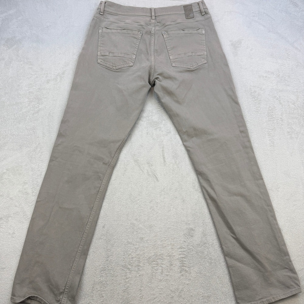 Departwest Seeker Pants Mens 36L Gray Khaki Slim Straight Stretch Casual Chino